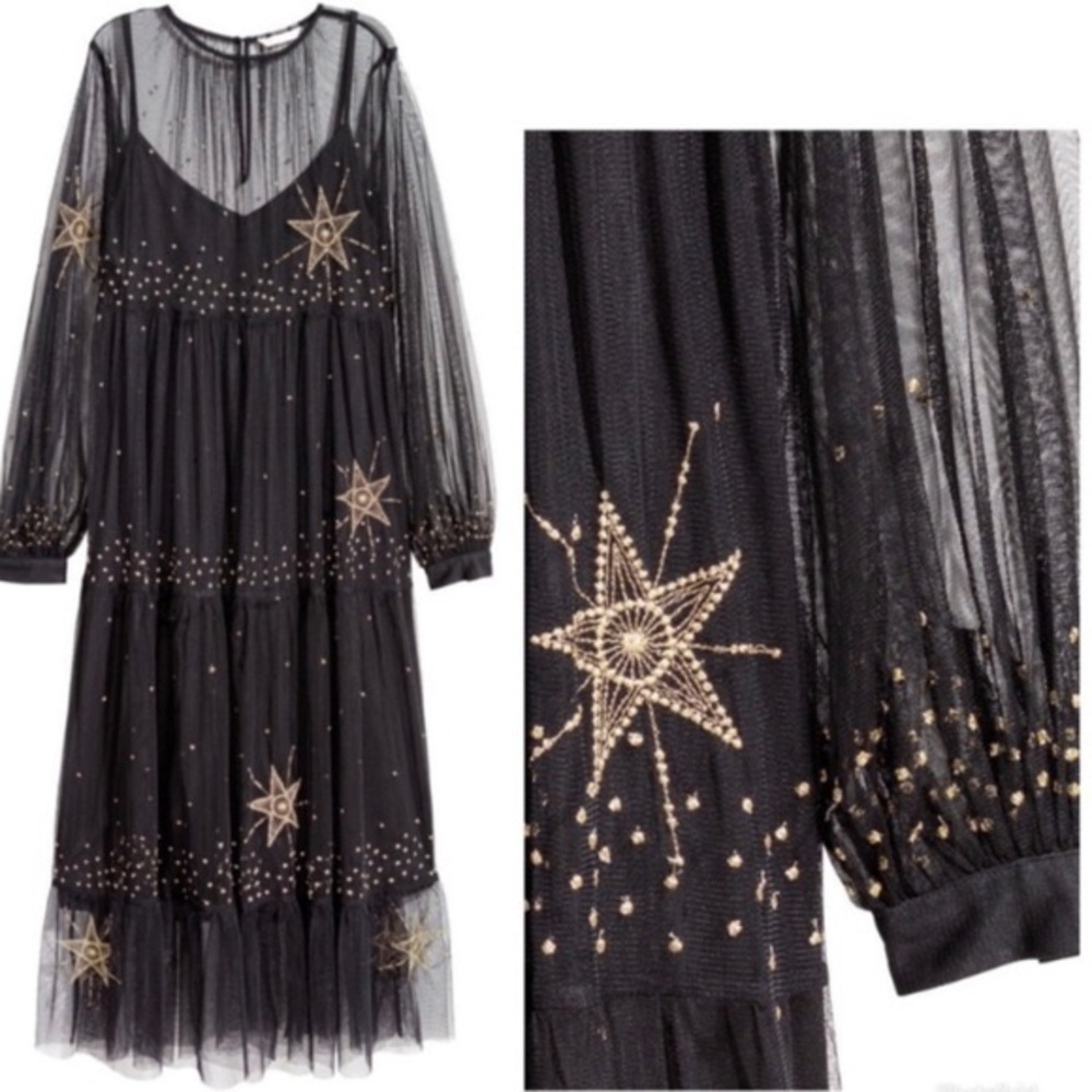 H&M Star Tulle Dress